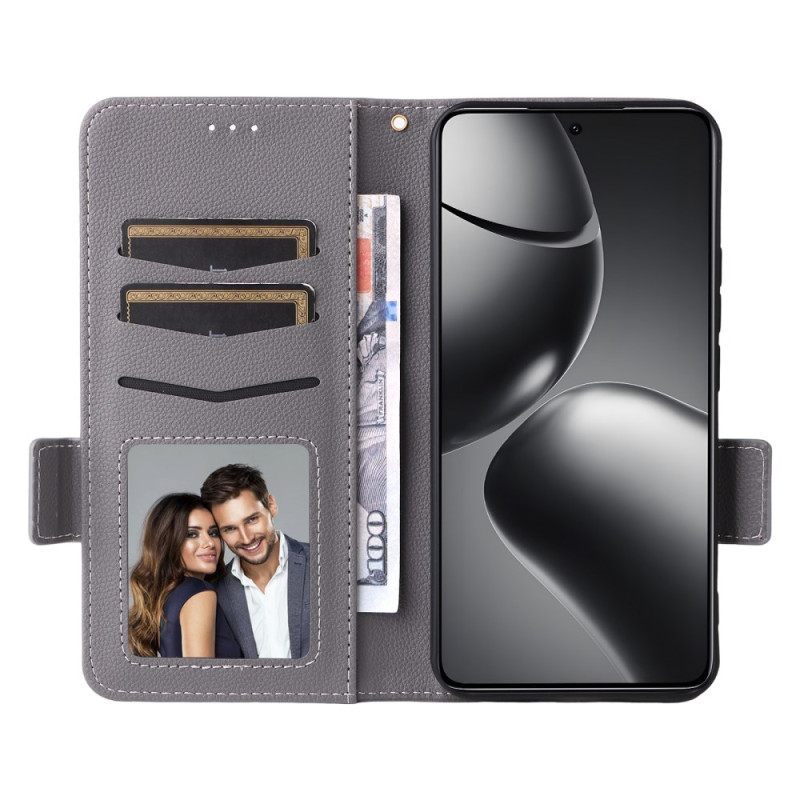 Kotelot Xiaomi 15t Pro Puhelinkuoret Tekonahkaa Nauhalla