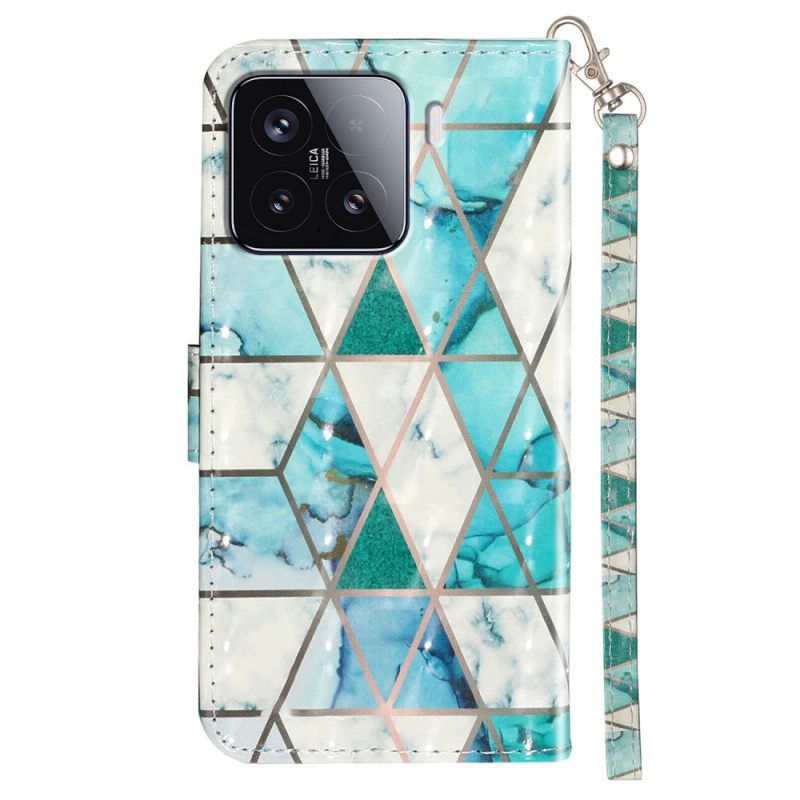 Kuoret Xiaomi 15t Pro Vihreä Marmori Hihnalla