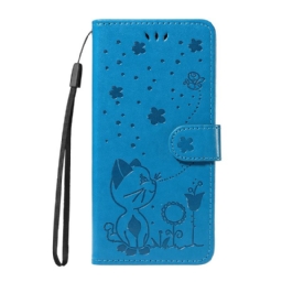 Nahkakotelo Xiaomi 15t Pro Kissa Ja Mehiläinen