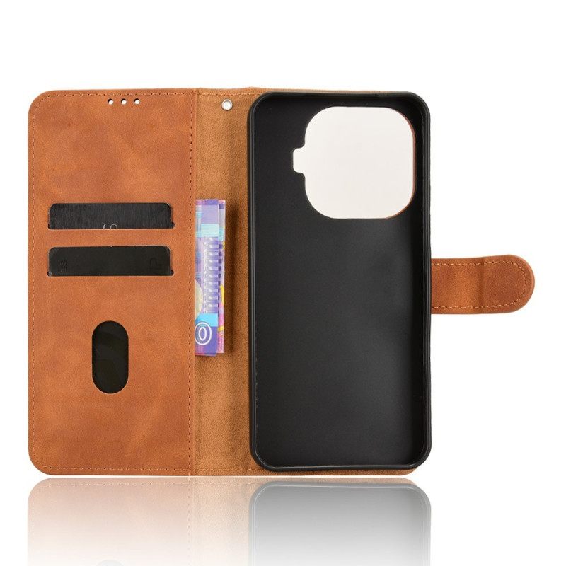 Nahkakotelo Xiaomi 15t Pro Mokkanahkakuvioinen