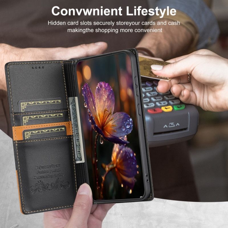 Nahkakotelo Xiaomi 15t Pro Puhelinkuoret Rfid-suojattu