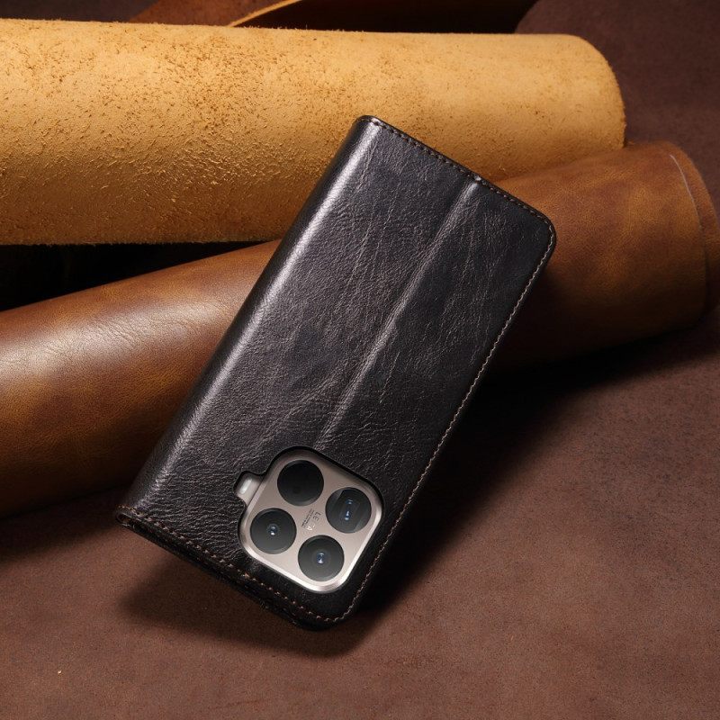 Nahkakotelo Xiaomi 15t Pro Puhelinkuoret Vahattua Tekonahkaa