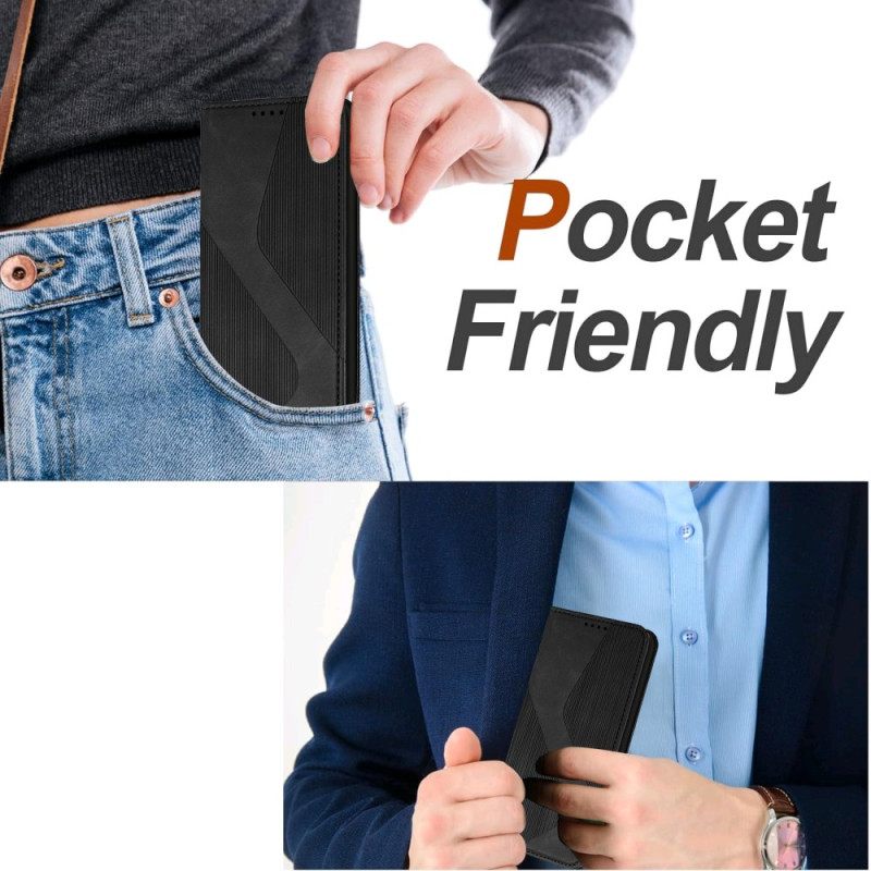 Nahkakotelo Xiaomi 15t Pro S-muotoinen