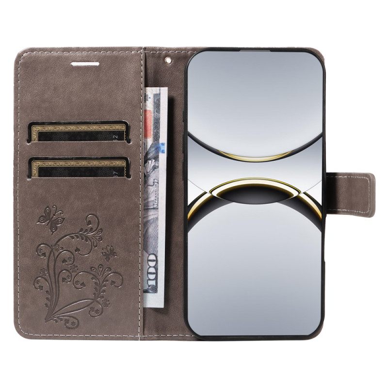 Nahkakotelo Oppo Find X8 Pro Jättiläisperhoset