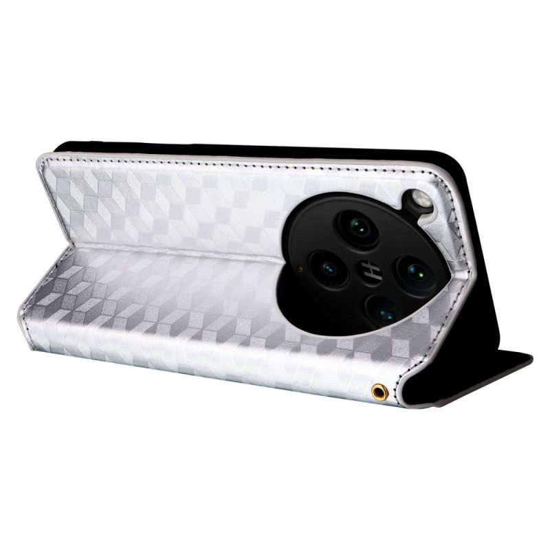 Nahkakotelo Oppo Find X8 Pro Timanttikuvio 3d