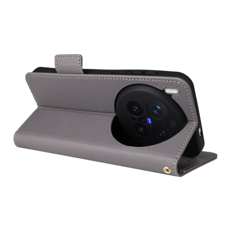 Kotelot Vivo X300 Pro Puhelinkuoret Keinonahkaa Hihnalla