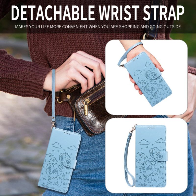 Kotelot Vivo X300 Pro Puhelinkuoret Koirakuvio Hihnalla