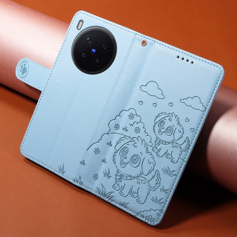 Kotelot Vivo X300 Pro Puhelinkuoret Koirakuvio Hihnalla