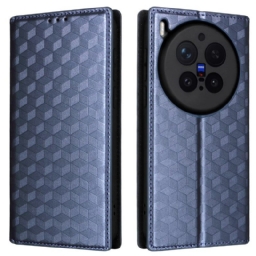 Nahkakotelo Vivo X300 Pro Timanttikuvio Suojakuori