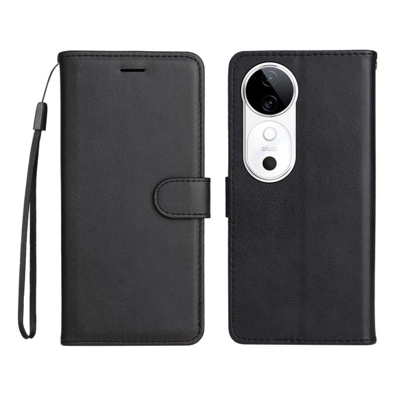 Kotelot Vivo V40 5g Nahkarannekekuvio