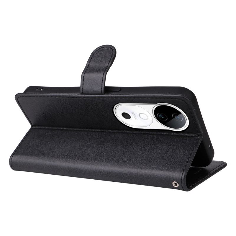 Kotelot Vivo V40 5g Nahkarannekekuvio