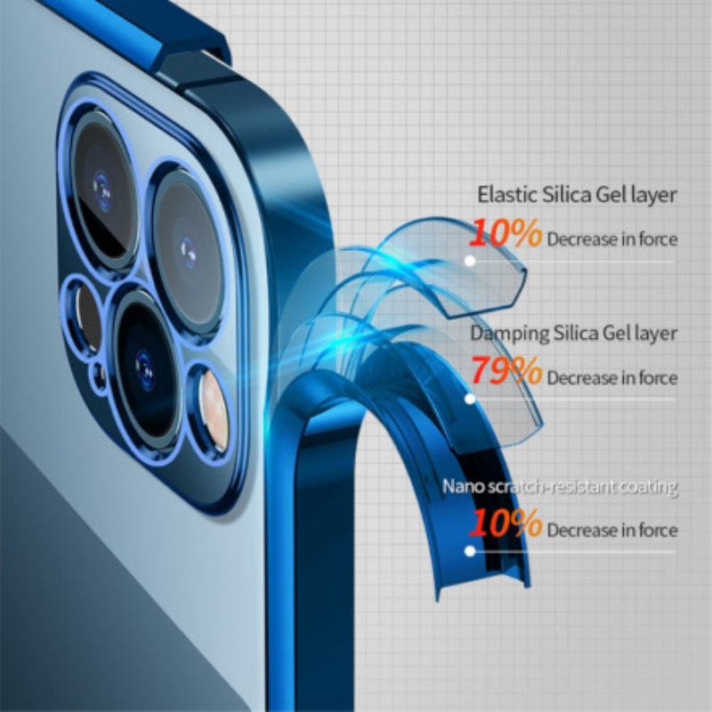 Case iPhone 13 Transparent Edges Style Metal Sulada
