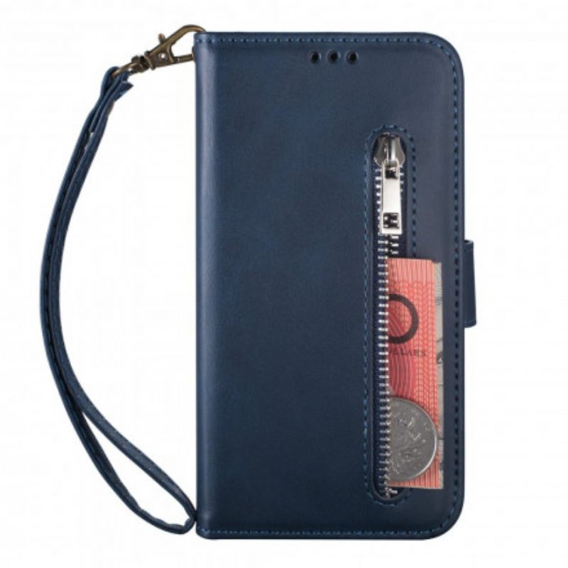 Flip Case iPhone 13 Kukkaro Kaulanauhalla