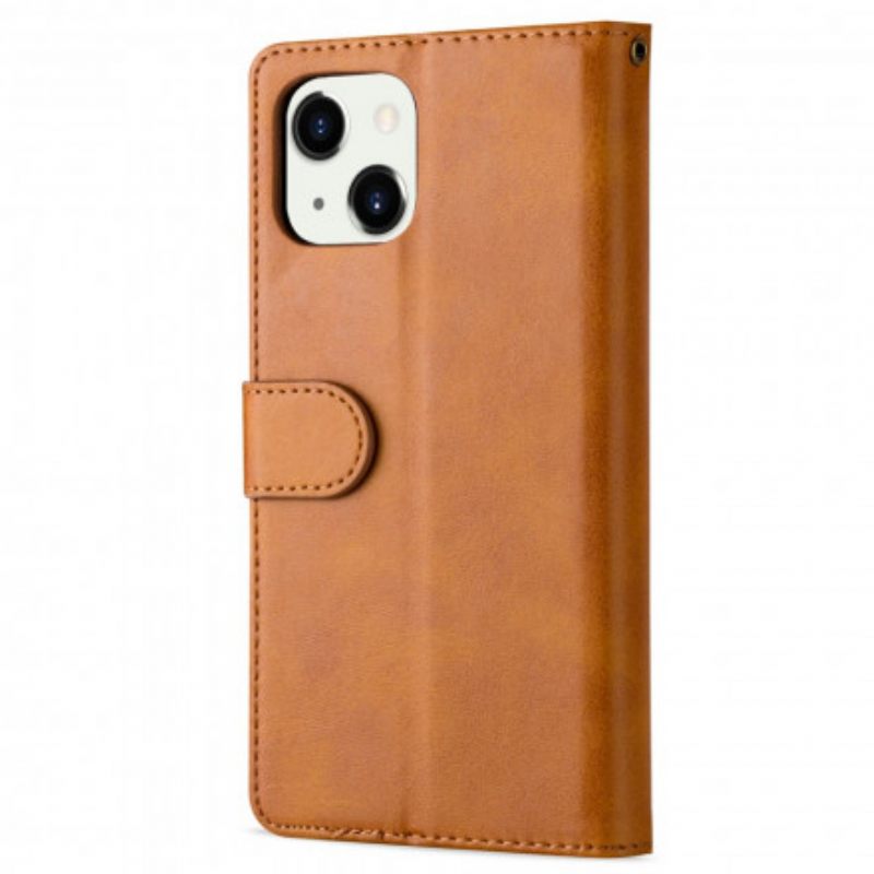 Flip Case iPhone 13 Kukkaro Kaulanauhalla