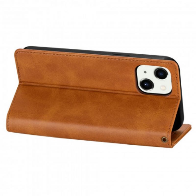 Flip Case iPhone 13 Kukkaro Kaulanauhalla