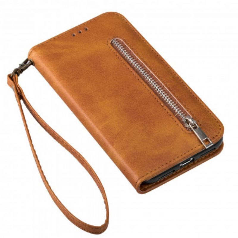 Flip Case iPhone 13 Kukkaro Kaulanauhalla