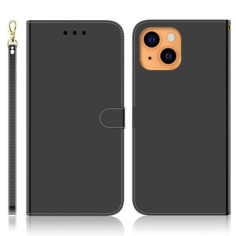 Kotelot iPhone 13 Keinonahkainen Peilin Kansi