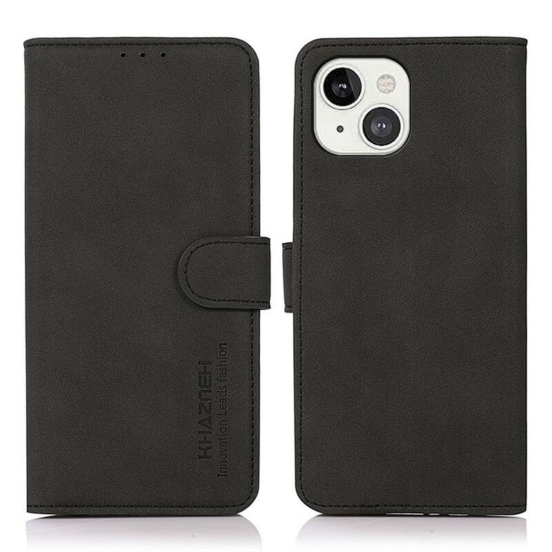 Kotelot iPhone 13 Khazneh Muotinahkaefekti
