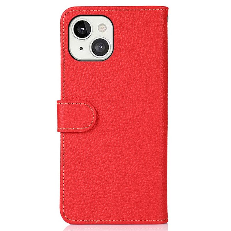 Kotelot iPhone 13 Litchi Nahka Khazneh