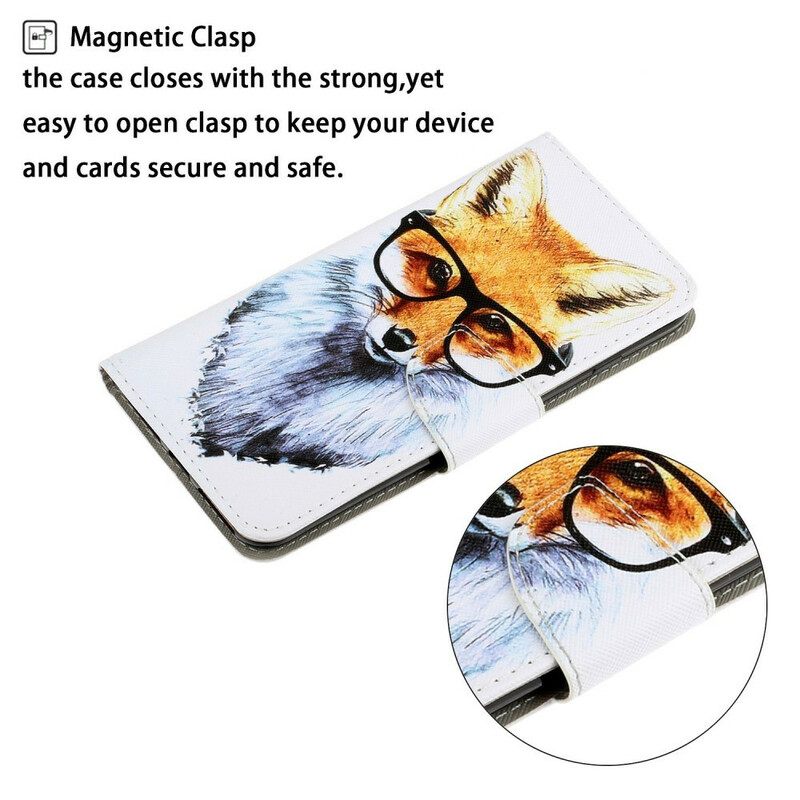 Kotelot iPhone 13 Suojaketju Kuori Brainy Fox Hihnassa
