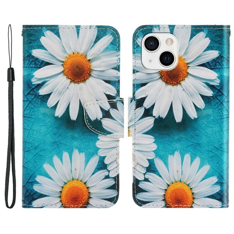 Kotelot iPhone 13 Suojaketju Kuori Thong Daisies