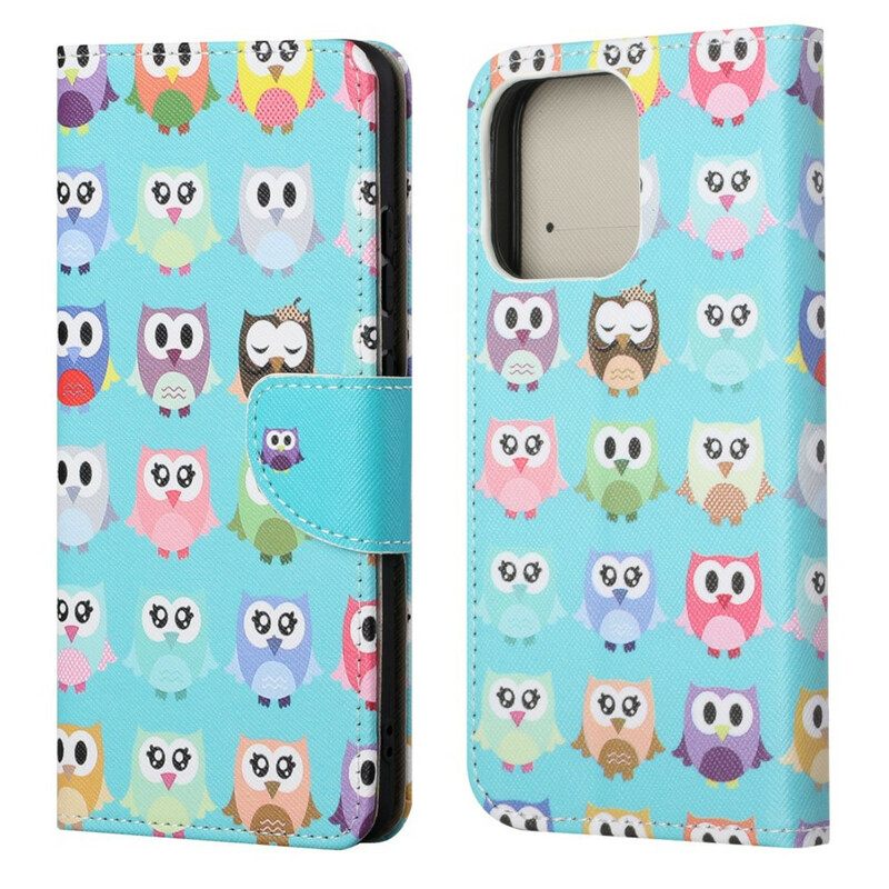 Kotelot iPhone 13 Useita Pöllöjä