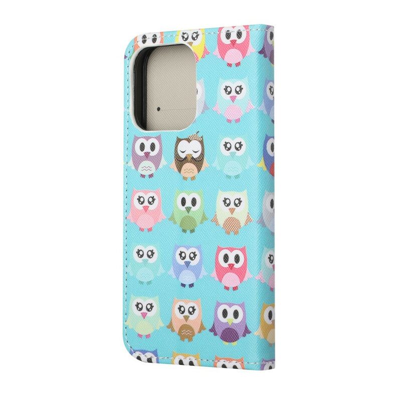 Kotelot iPhone 13 Useita Pöllöjä