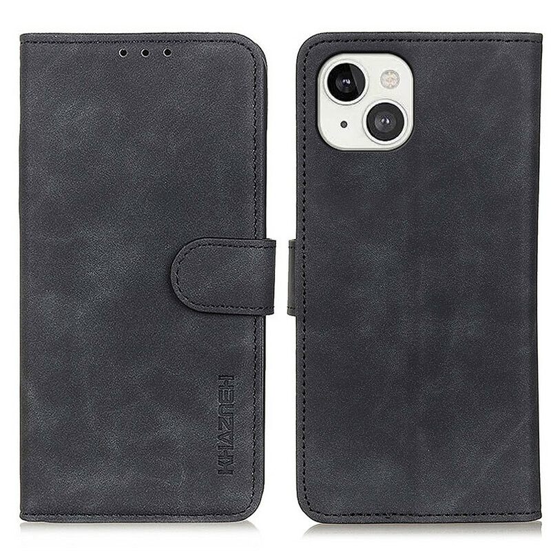 Kotelot iPhone 13 Vintage Leather Effect Khazneh