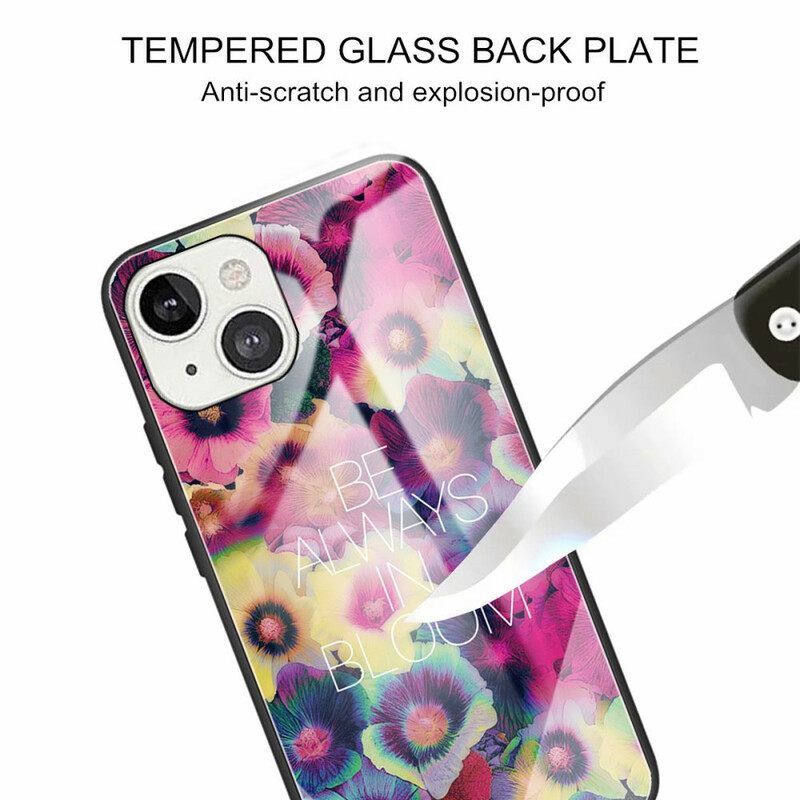 Kuori iPhone 13 Be Always In Bloom Karkaistu Lasi