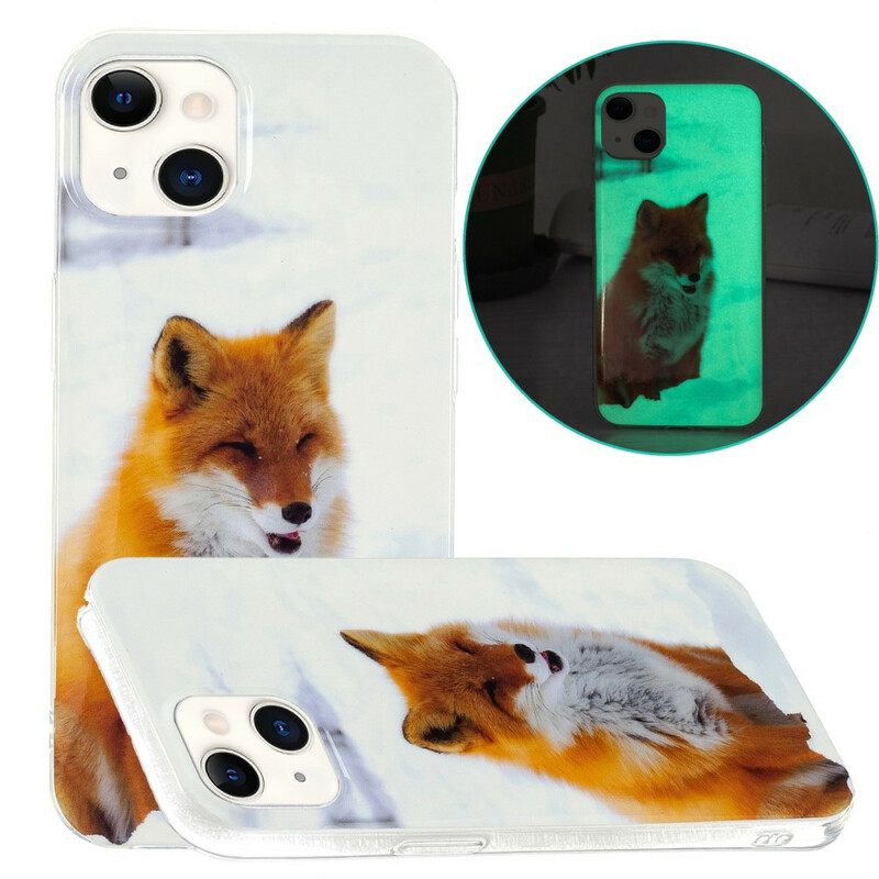 Kuori iPhone 13 Fluoresoiva Kettu