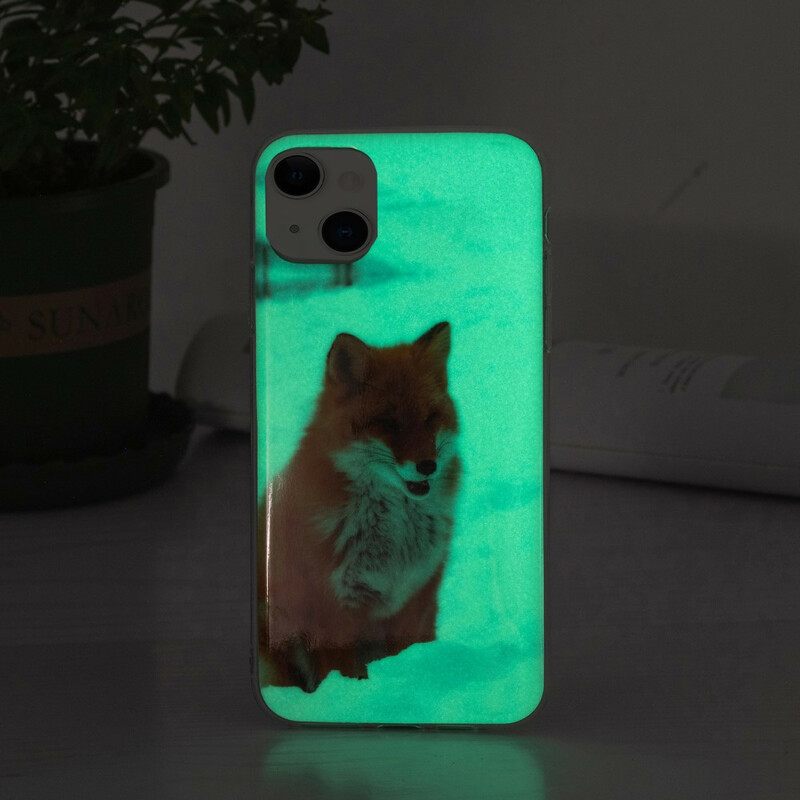Kuori iPhone 13 Fluoresoiva Kettu