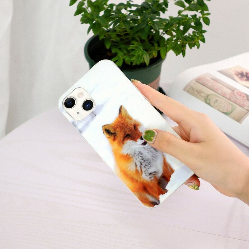 Kuori iPhone 13 Fluoresoiva Kettu