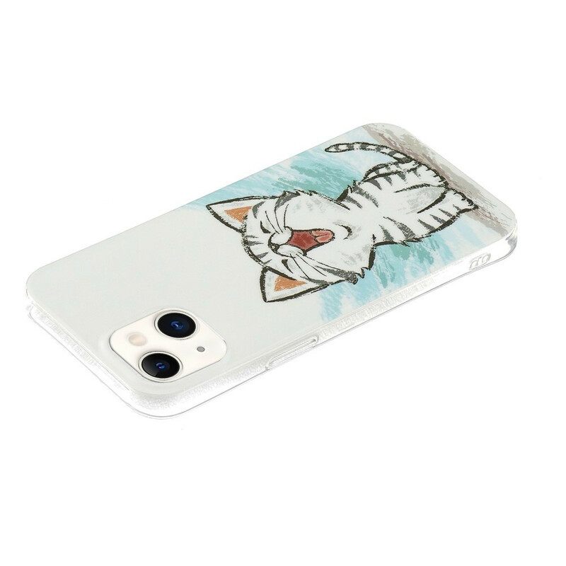 Kuori iPhone 13 Fluoresoiva Kissa