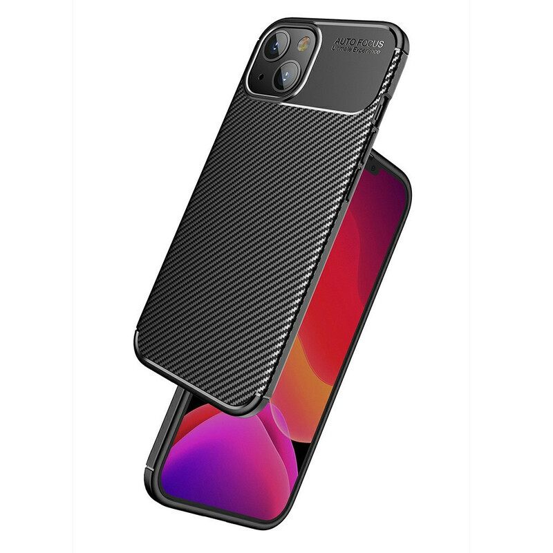Kuori iPhone 13 Joustava Hiilikuiturakenne