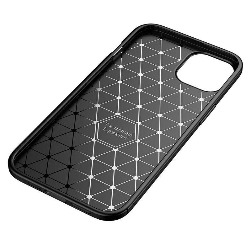Kuori iPhone 13 Joustava Hiilikuiturakenne