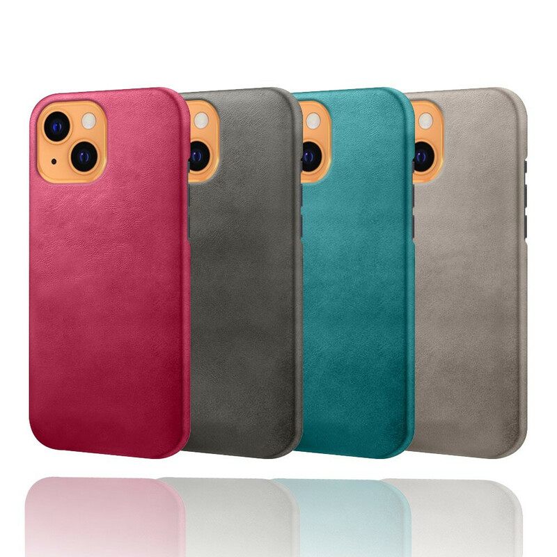 Kuori iPhone 13 Ksq Nahkaefekti