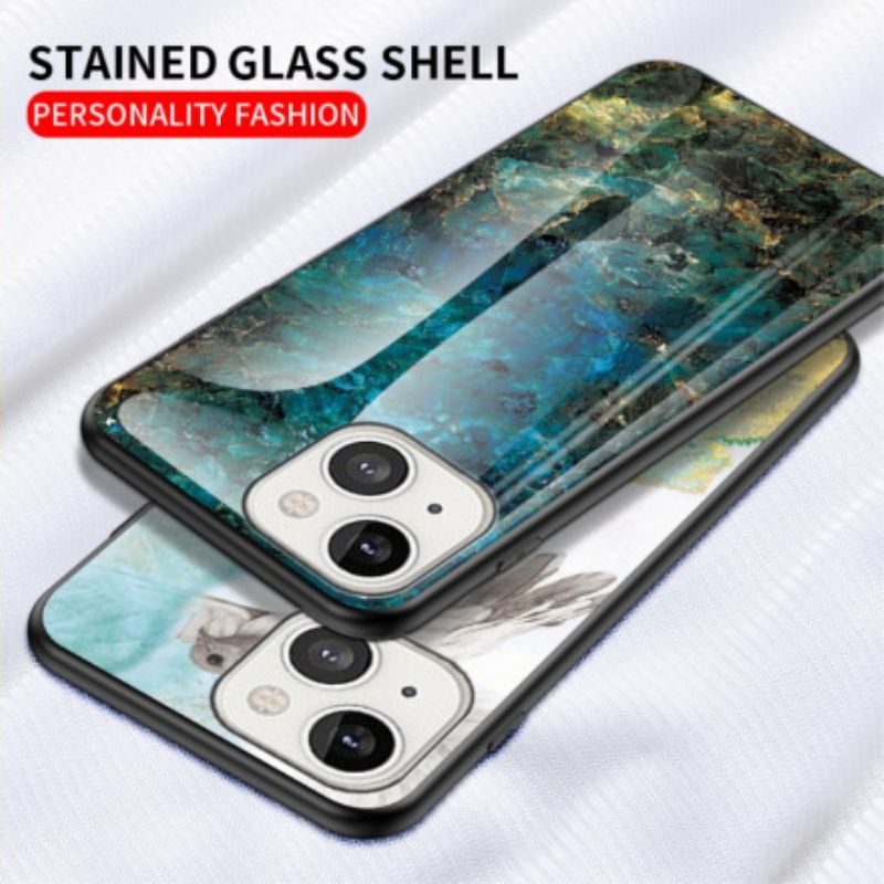 Kuori iPhone 13 Tempered Glass Marble Colors