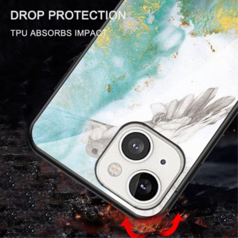 Kuori iPhone 13 Tempered Glass Marble Colors