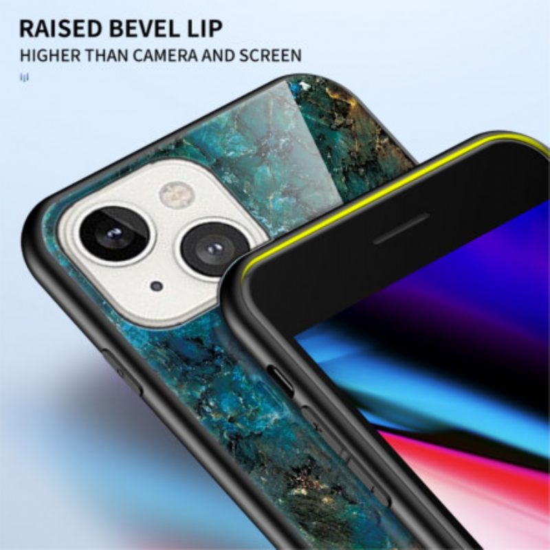 Kuori iPhone 13 Tempered Glass Marble Colors