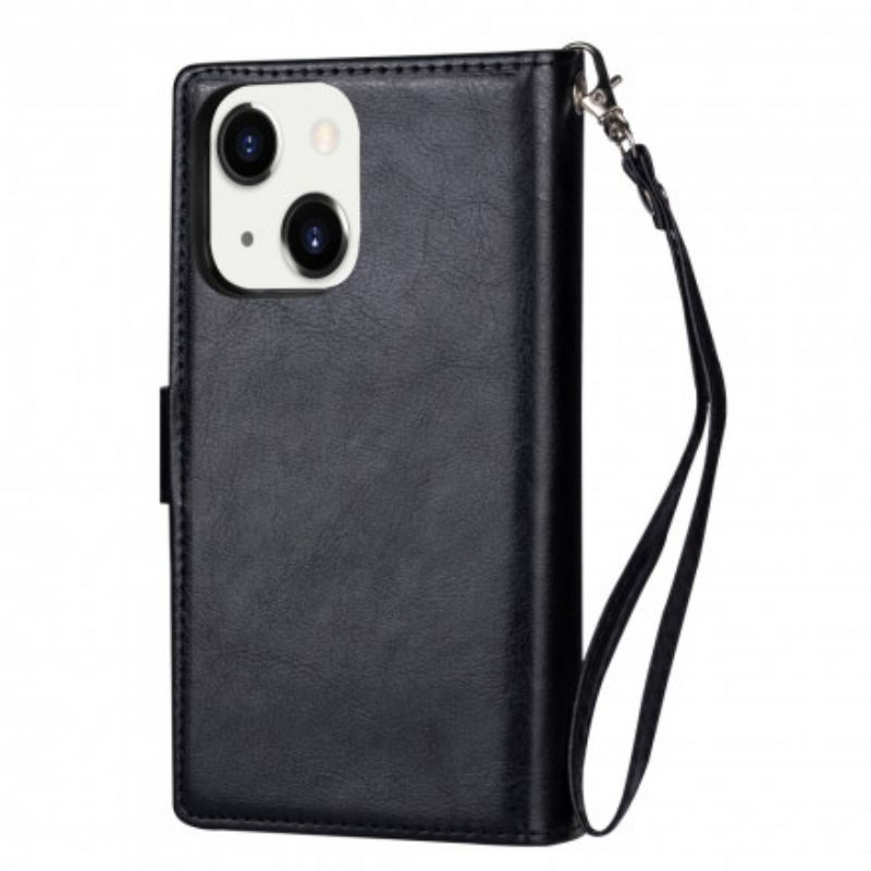 Kuori Kotelot iPhone 13 Irrotettava 9 Kortin Pidike