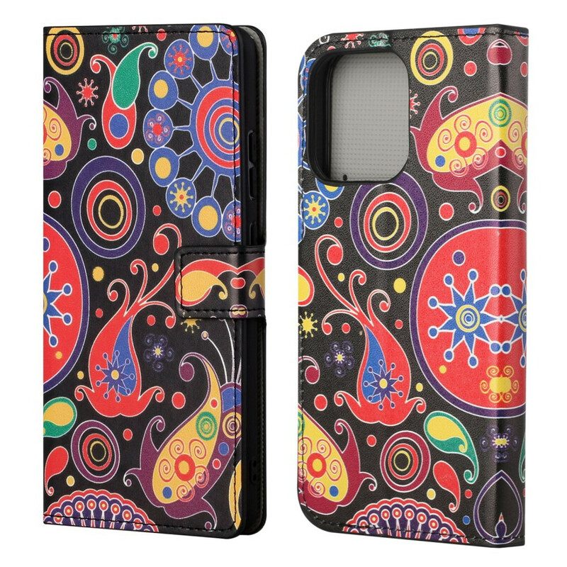 Nahkakotelo iPhone 13 Design Galaxy