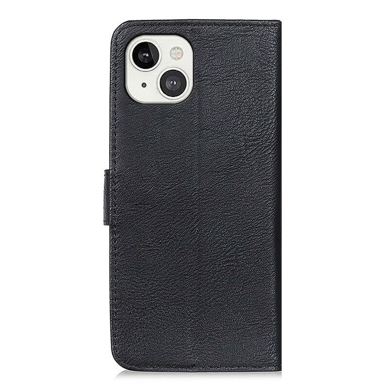 Nahkakotelo iPhone 13 Keinonahka Khazneh