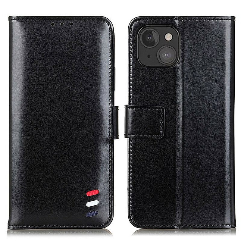 Nahkakotelo iPhone 13 Tricolor Leather Effect