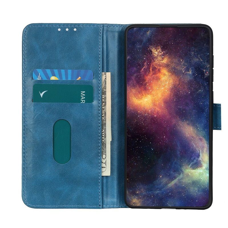 Nahkakotelo iPhone 13 Tricolor Vintage Leather Effect
