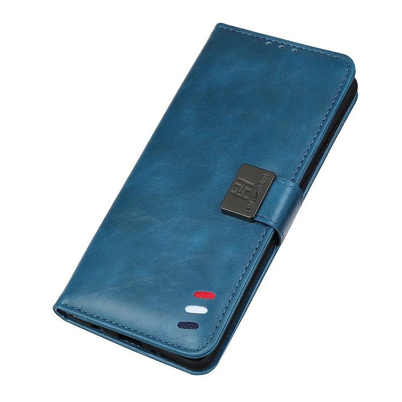 Nahkakotelo iPhone 13 Tricolor Vintage Leather Effect