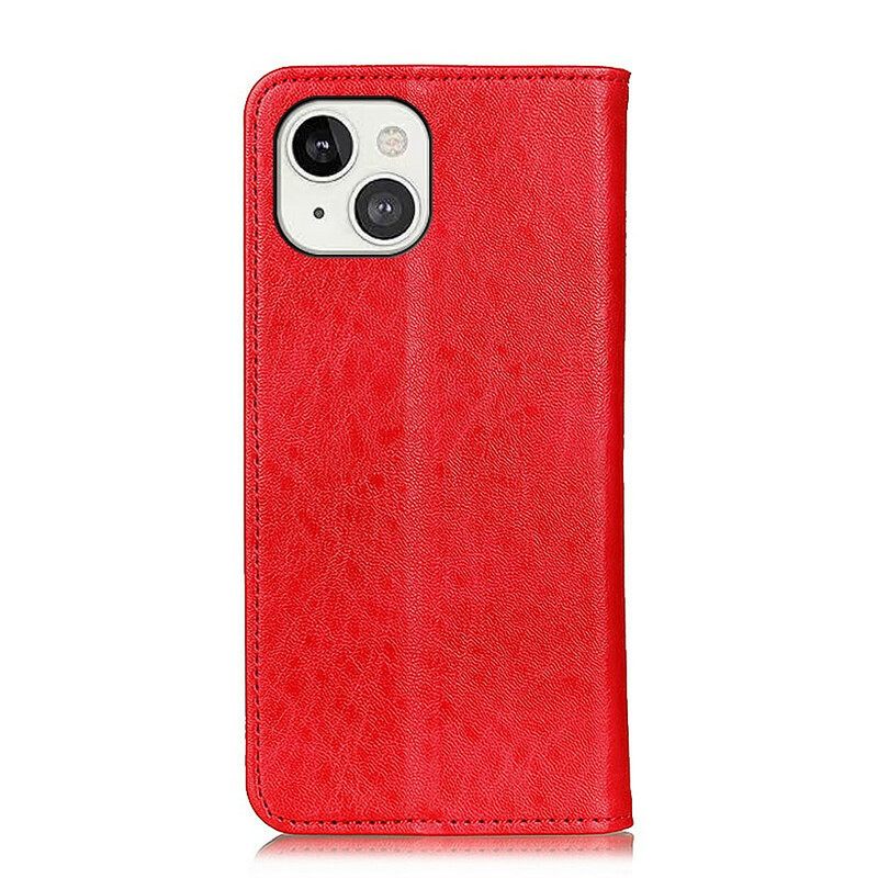 Puhelinkuoret iPhone 13 Kotelot Flip Kuvioitu Haljattu Nahka