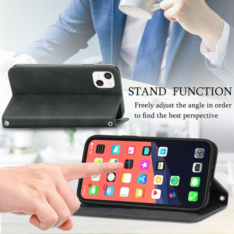 Puhelinkuoret iPhone 13 Kotelot Flip Skin-touch Design