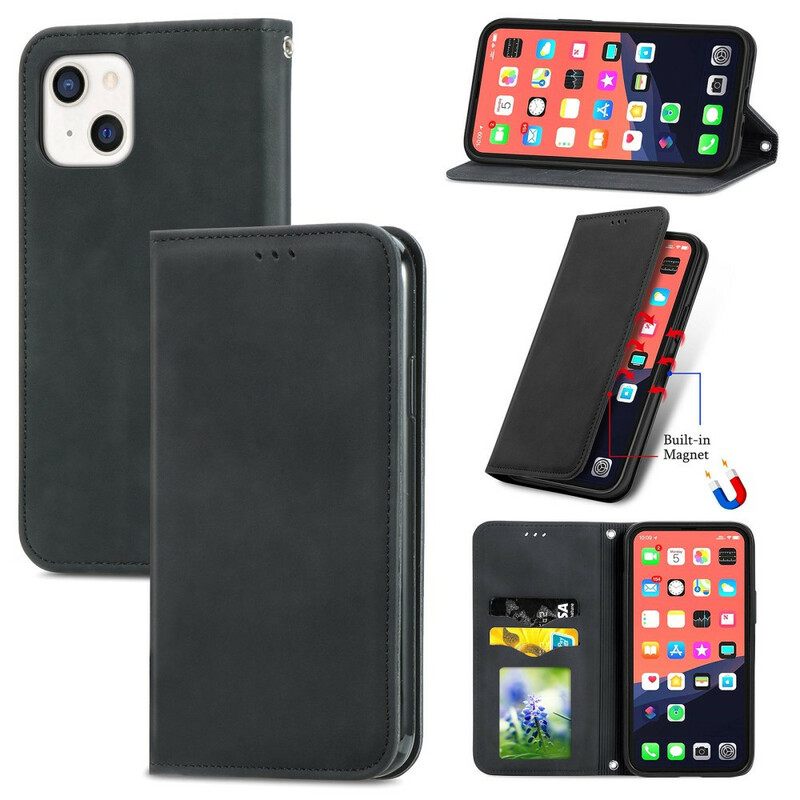 Puhelinkuoret iPhone 13 Kotelot Flip Skin-touch Design