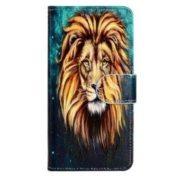 Nahkakotelo iPhone 15 Plus Suojaketju Kuori Kissan Hihna