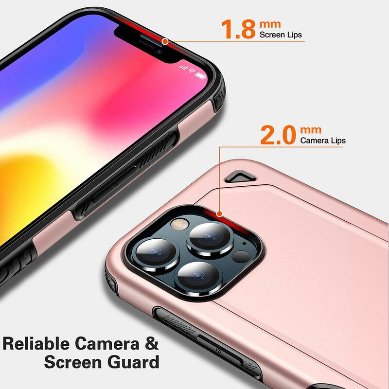 Case iPhone 13 Pro Max Armor Metal Effect